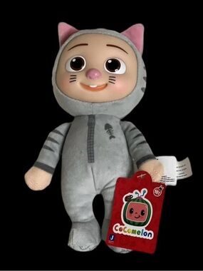 CoComelon Gray Kitty Cat Plush Doll - Soft Stuffed Animal